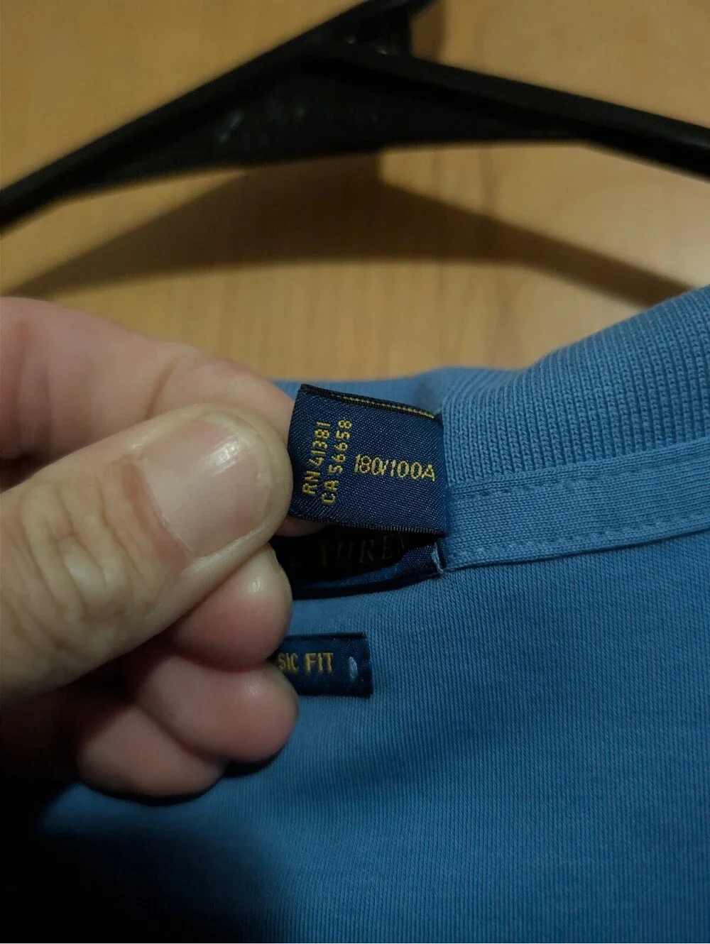 Polo Ralph Lauren Classic Fit Light Blue Cotton Polo Shirt Large